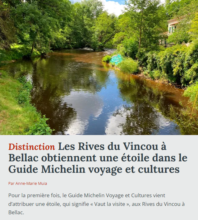 Les rives du vincou une etoile au guide michelin voyage et culture